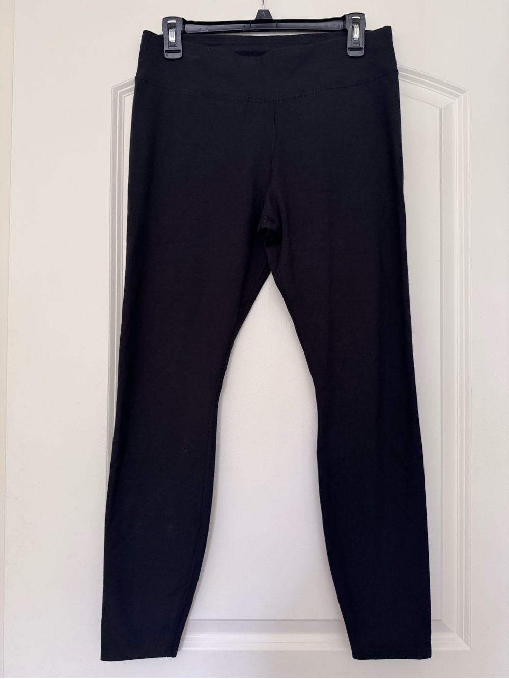 Pact Women's Organic Cotton Leggings Size L Black Yoga Athleisure